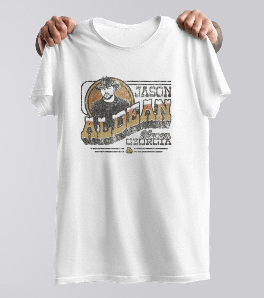 Jason Aldean Macon Georgia Tan T-Shirt