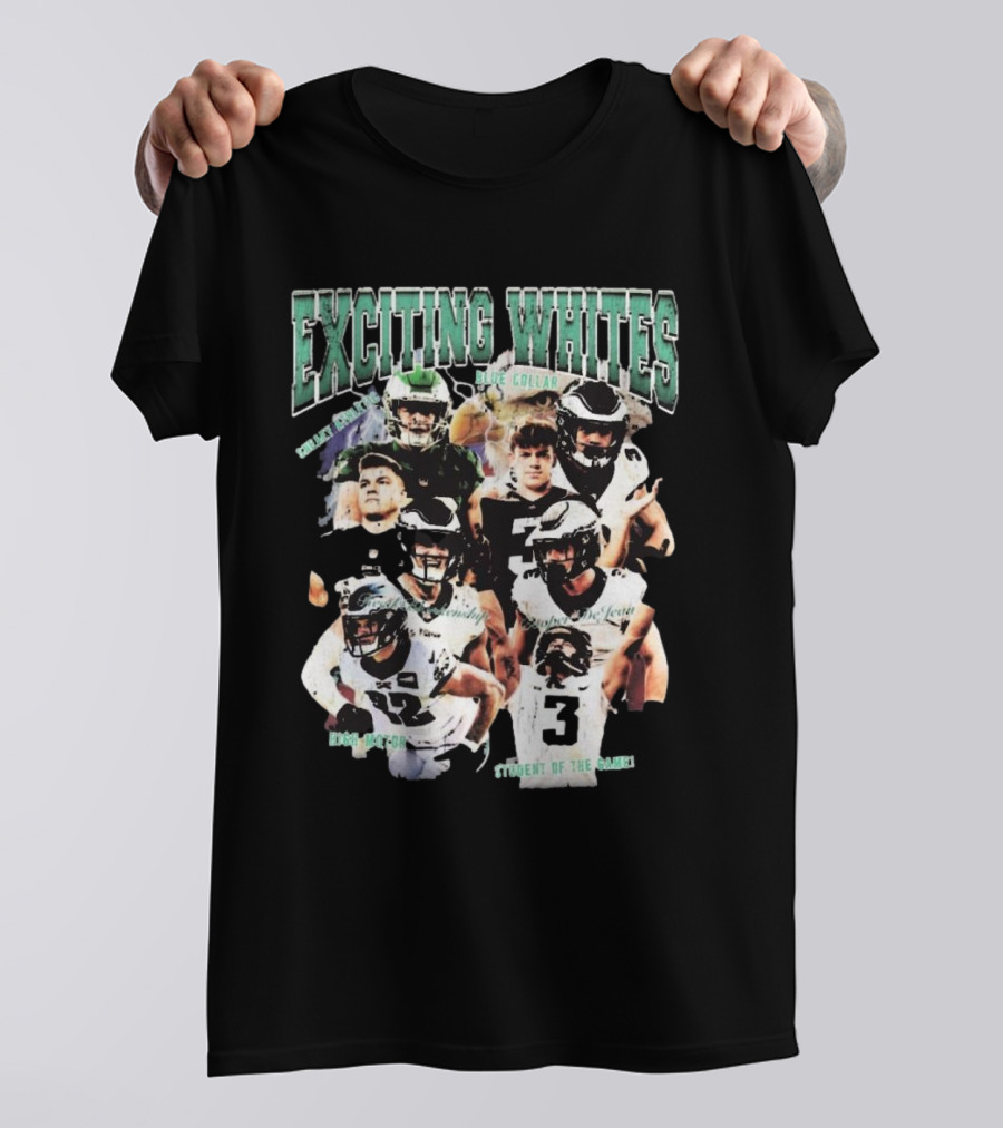 Exciting Whites Reed Blankenship Cooper Dejean Blue Collar Philadelphia Eagles Student Of The Game T-Shirt