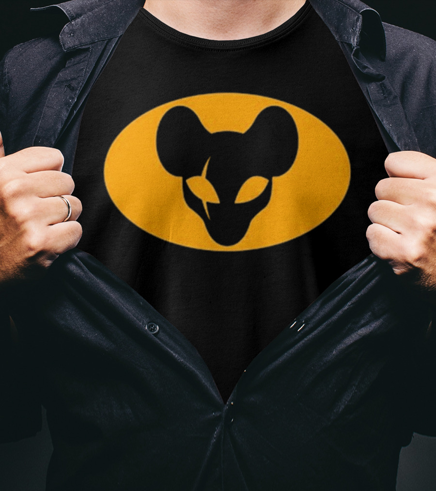 Mythical Sausage Ratman Bat-Inspired Emblem T-Shirt