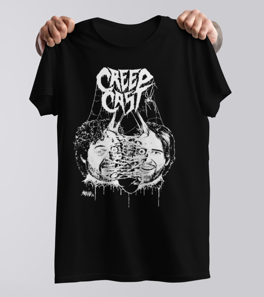 Creep Cast Webbed Faces Papa Meat T-Shirt