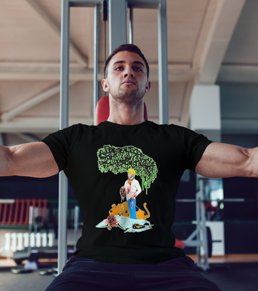 Sanguisugabogg Groovy Horror Parody Fred And Shaggy Scooby-Doo Scene T-Shirt