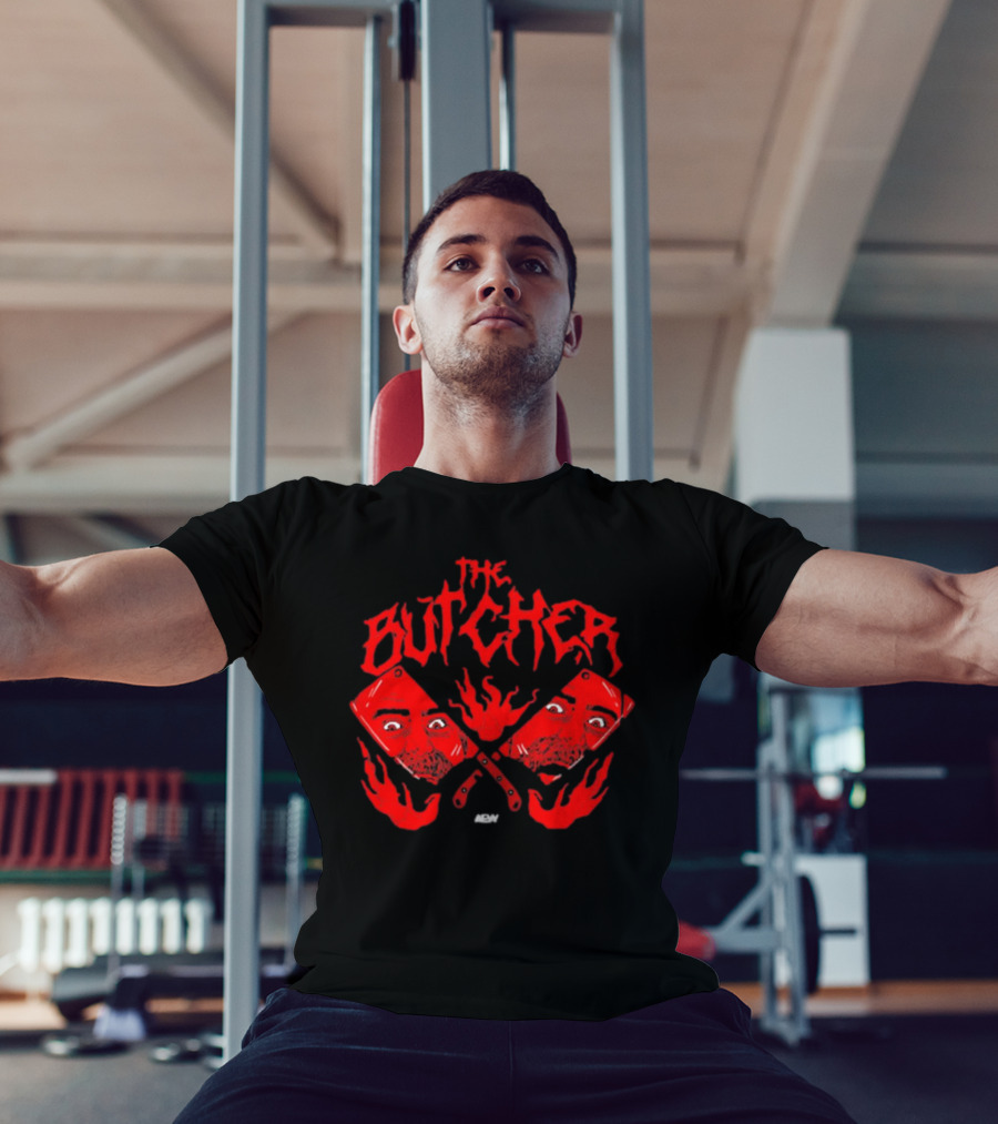 The Butcher Red Cleavers AEW Reflections T-Shirt