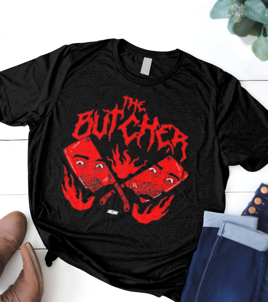 The Butcher Red Cleavers AEW Reflections T-Shirt
