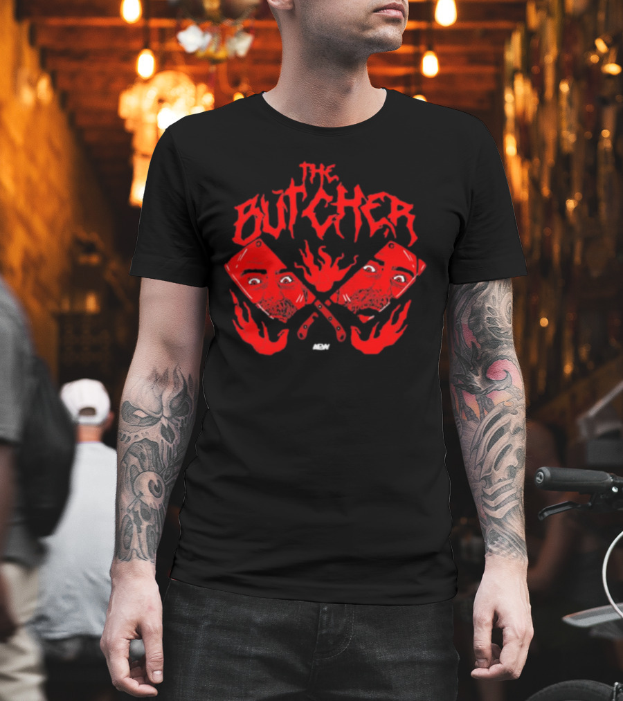 The Butcher Red Cleavers AEW Reflections T-Shirt