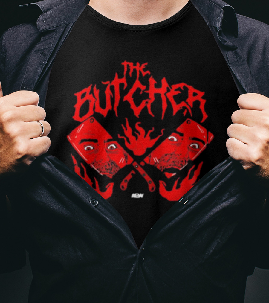 The Butcher Red Cleavers AEW Reflections T-Shirt