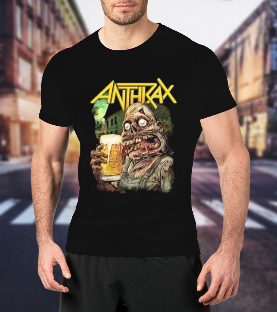 Anthrax Zombie Oktoberfest Beer Mug Brew Monster T-Shirt