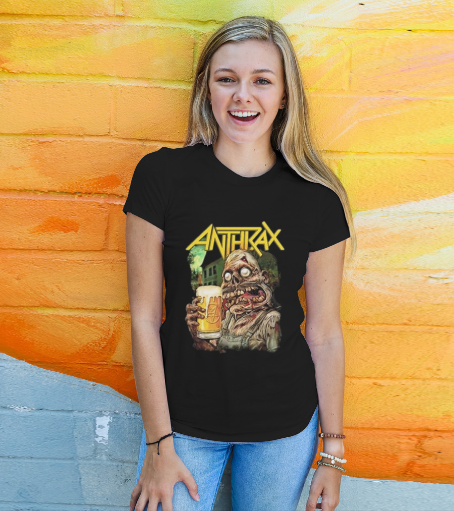 Anthrax Zombie Oktoberfest Beer Mug Brew Monster T-Shirt