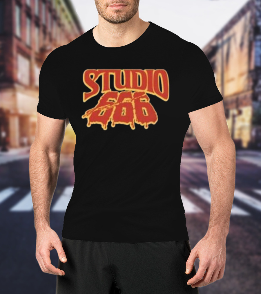 Studio 666 Foo Fighters Iconic Dripping Horror Text T-Shirt