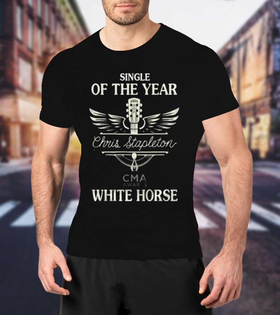 Chris Stapleton Single Of The Year CMA Awards White Horse T-Shirt