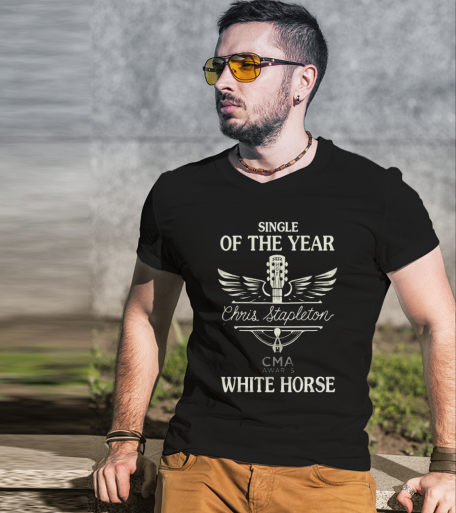 Chris Stapleton Single Of The Year CMA Awards White Horse T-Shirt