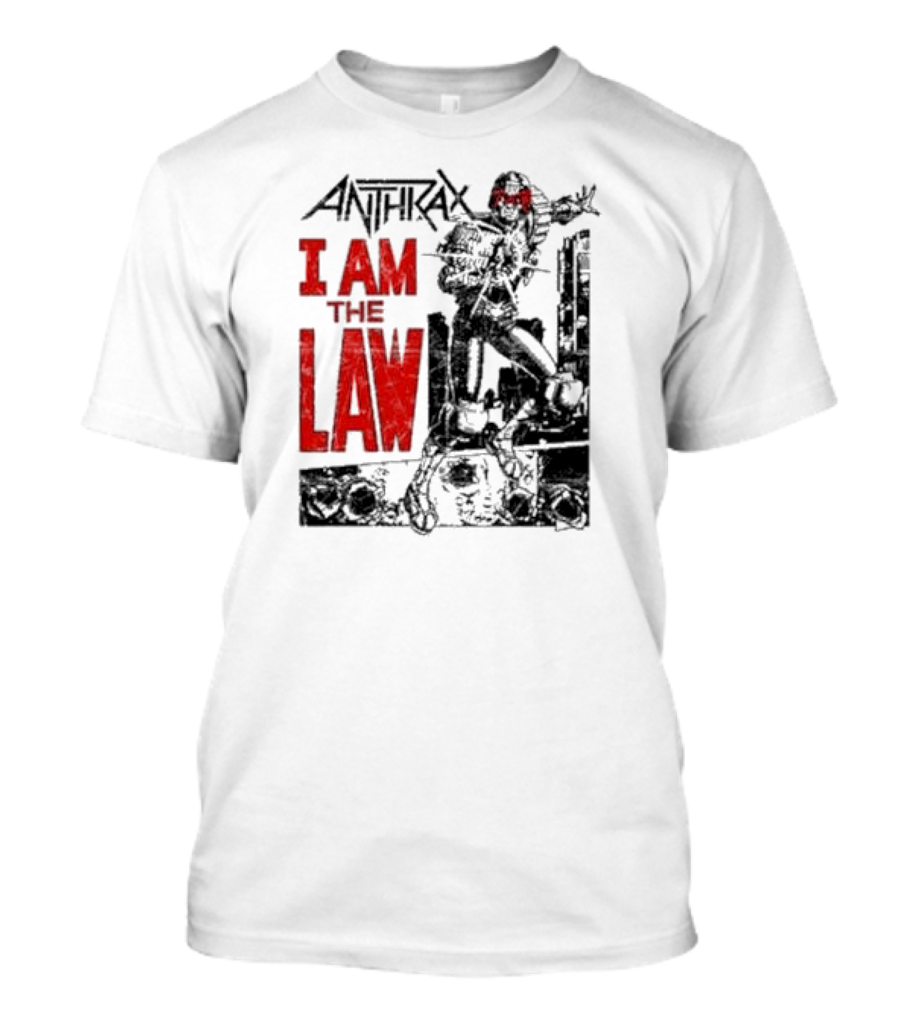 Anthrax I Am The Law Comic Judge Dredd T-Shirt