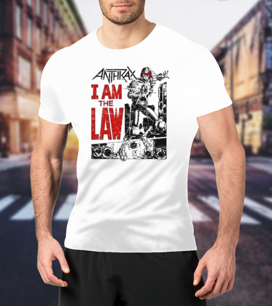 Anthrax I Am The Law Comic Judge Dredd T-Shirt