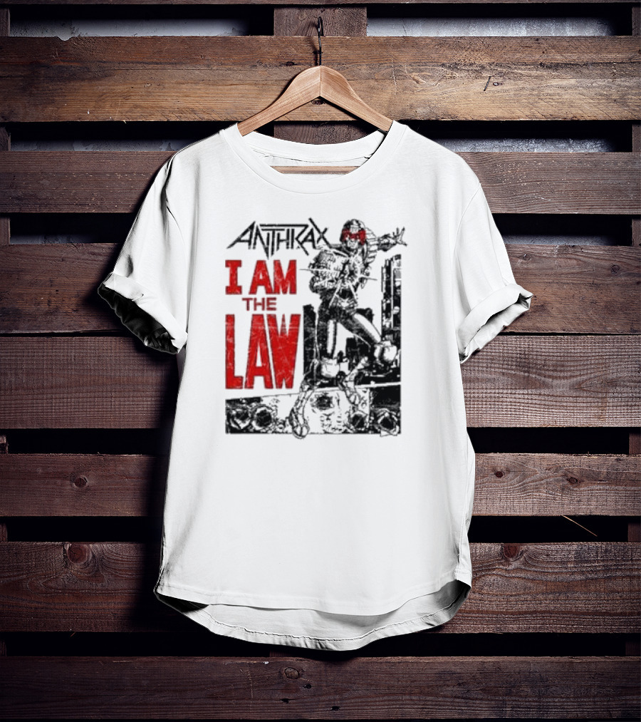 Anthrax I Am The Law Comic Judge Dredd T-Shirt