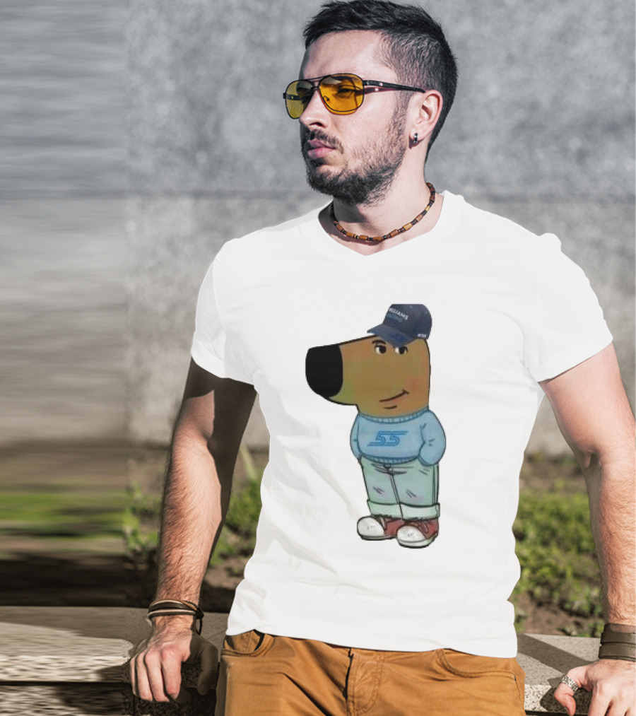 Williams Racing 55 Chill Guy Dog Hat T-Shirt