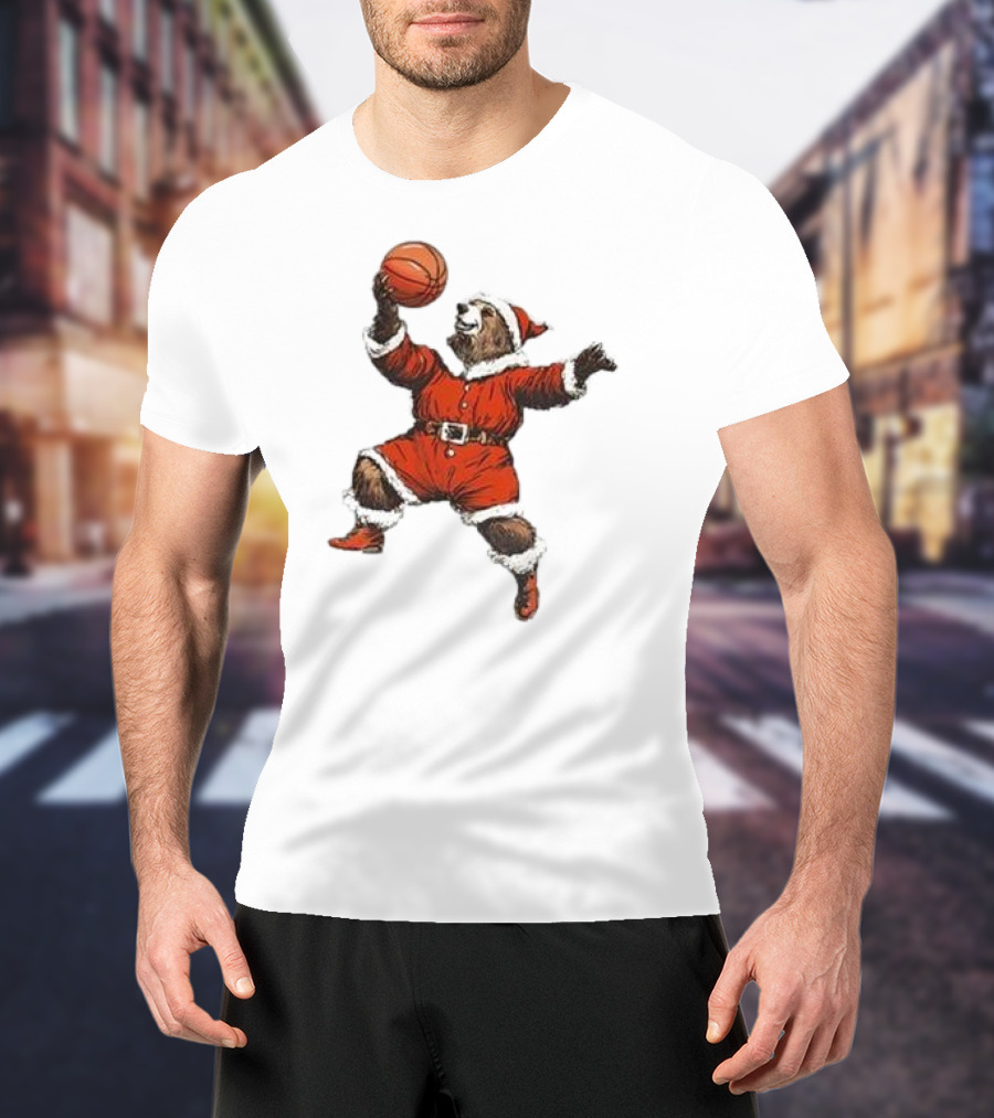Choose 901 Santa Bear Basketball Holiday T-Shirt