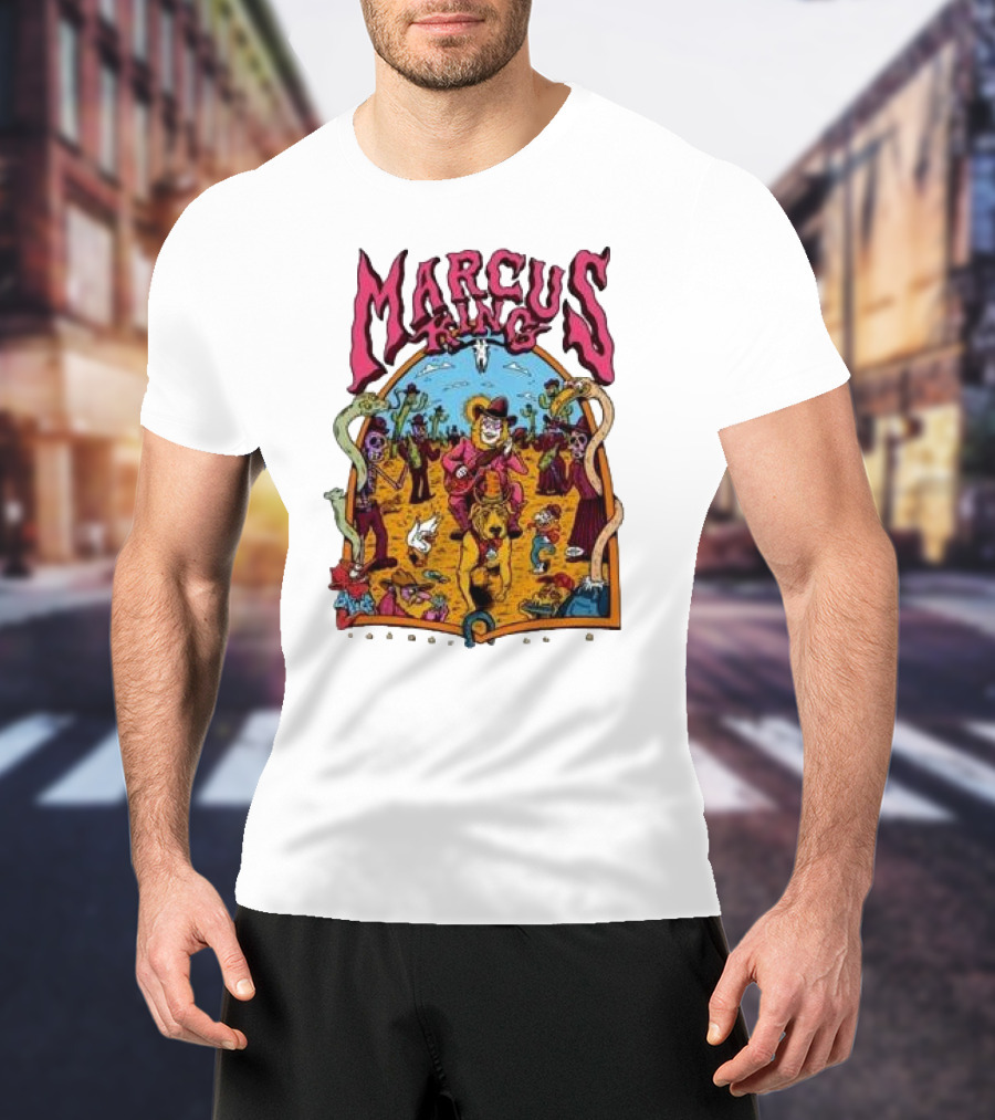 Marcus King Wild West Adventure With Cowboys And Skeletons T-Shirt