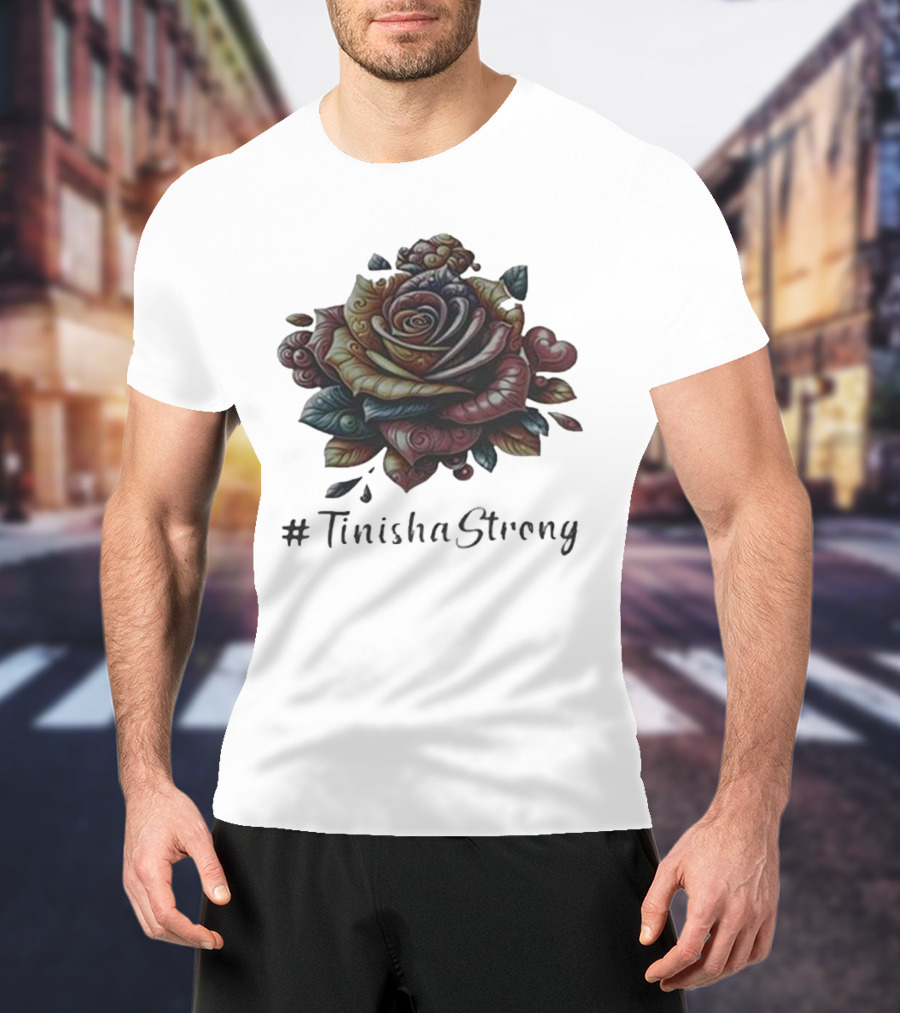 TinishaStrong Rose Floral T-Shirt