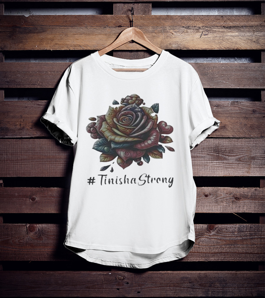 TinishaStrong Rose Floral T-Shirt