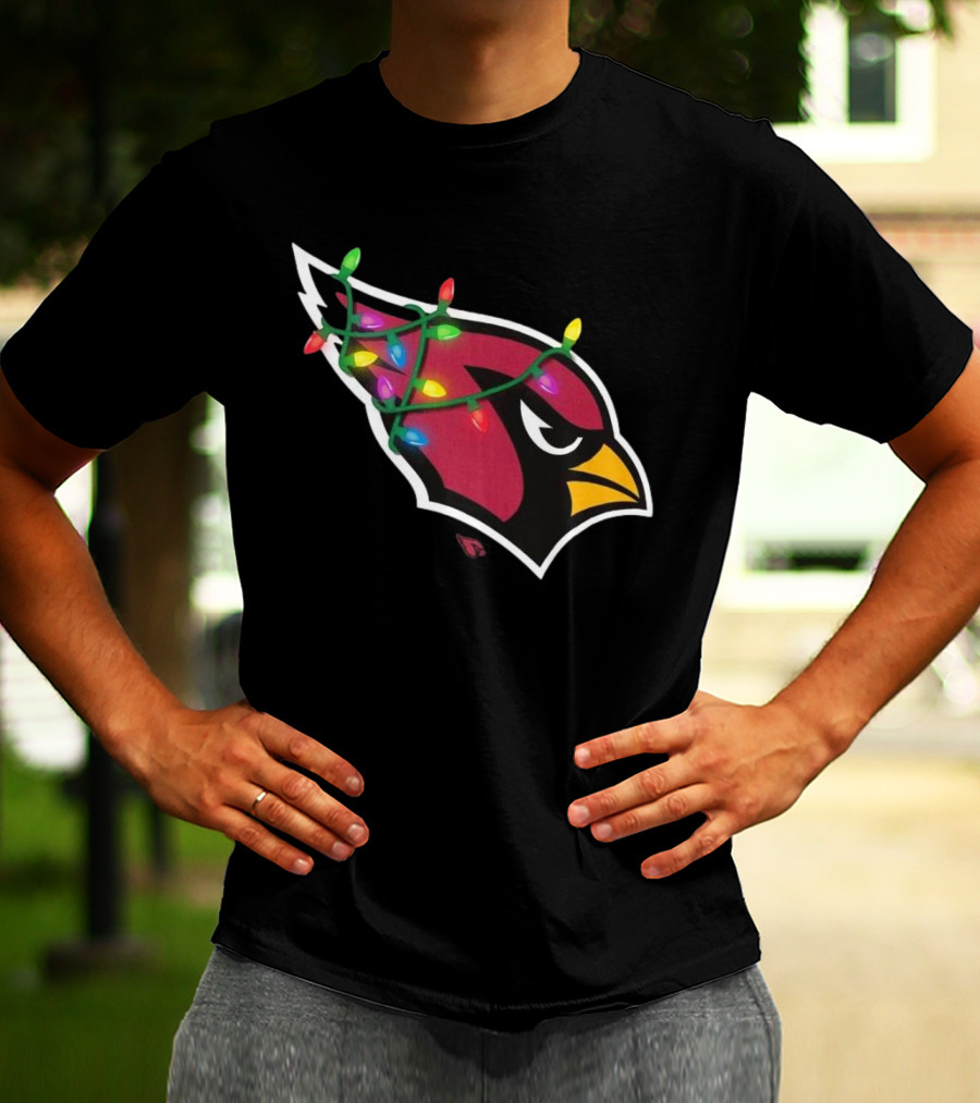 Arizona Cardinals Festive Holiday Lights T-Shirt