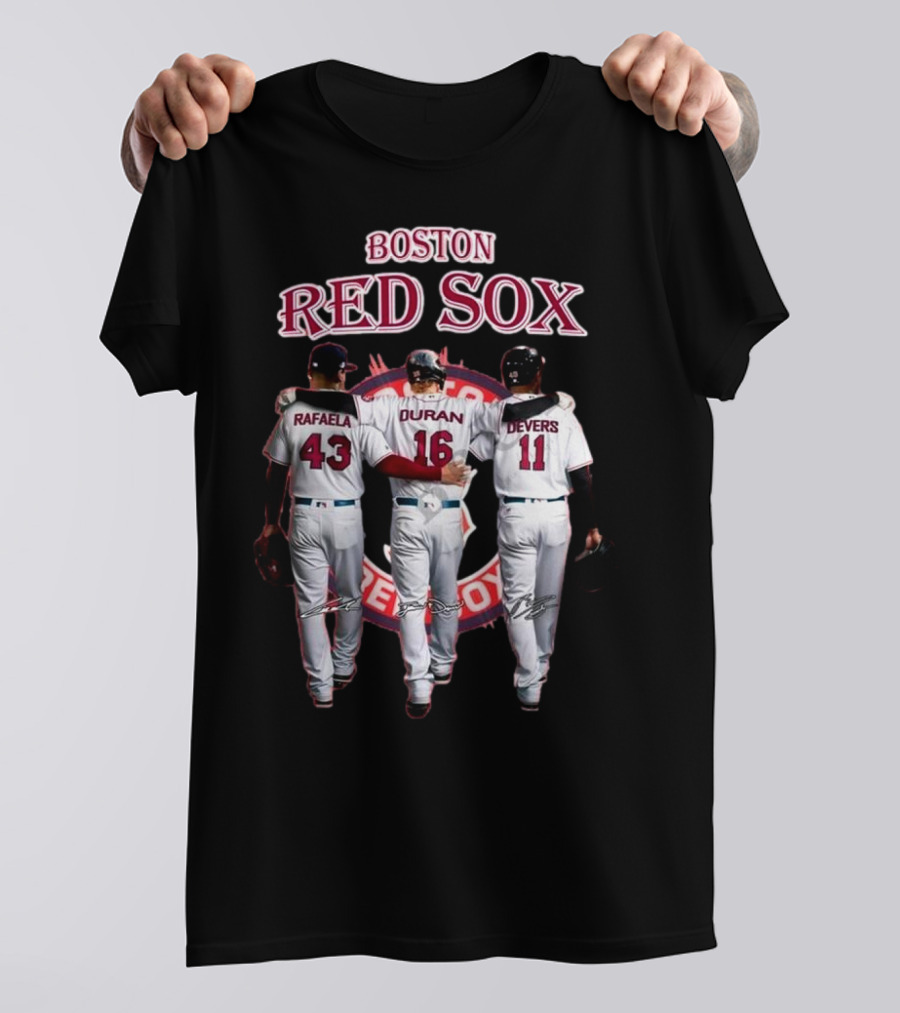 Boston Red Sox Rafaela Duran Devers 43 16 11 Signatures T-Shirt