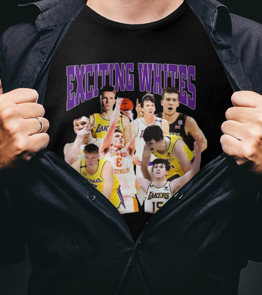 Dalton Knecht Austin Reaves Exciting Whites Lakers Basketball T-Shirt