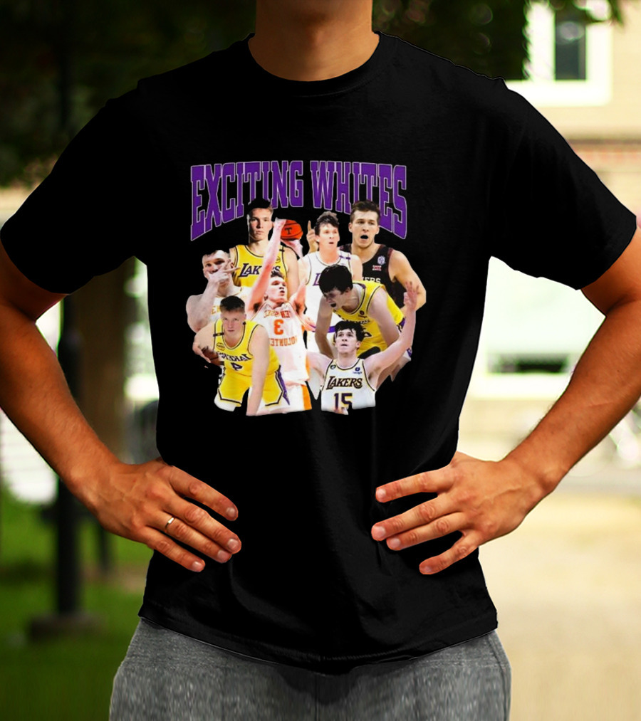 Dalton Knecht Austin Reaves Exciting Whites Lakers Basketball T-Shirt