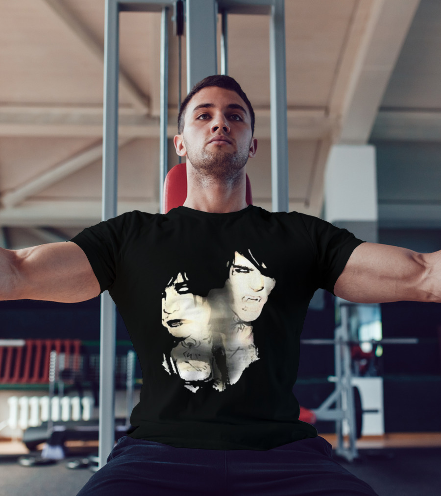 Johnnieguilbert Transformation Dual Expression Emo Vampire Aesthetic T-Shirt
