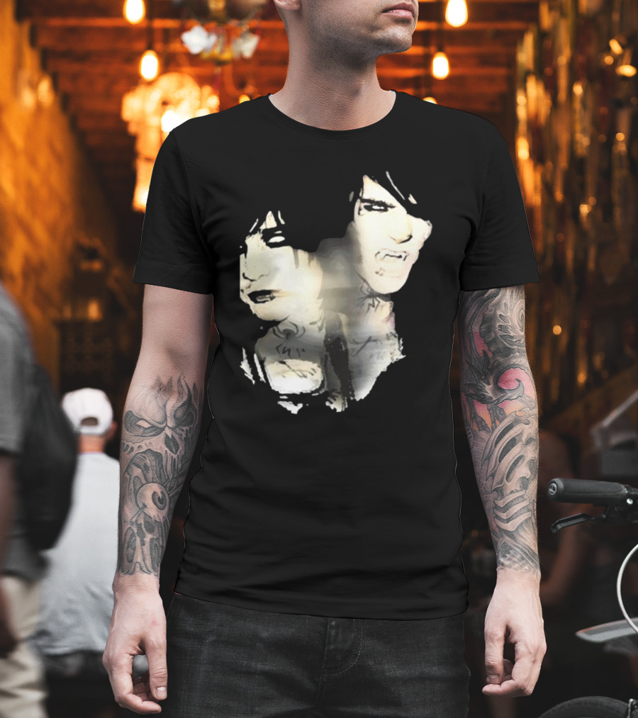 Johnnieguilbert Transformation Dual Expression Emo Vampire Aesthetic T-Shirt