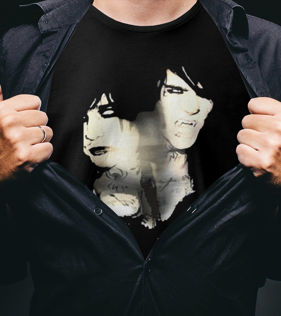 Johnnieguilbert Transformation Dual Expression Emo Vampire Aesthetic T-Shirt