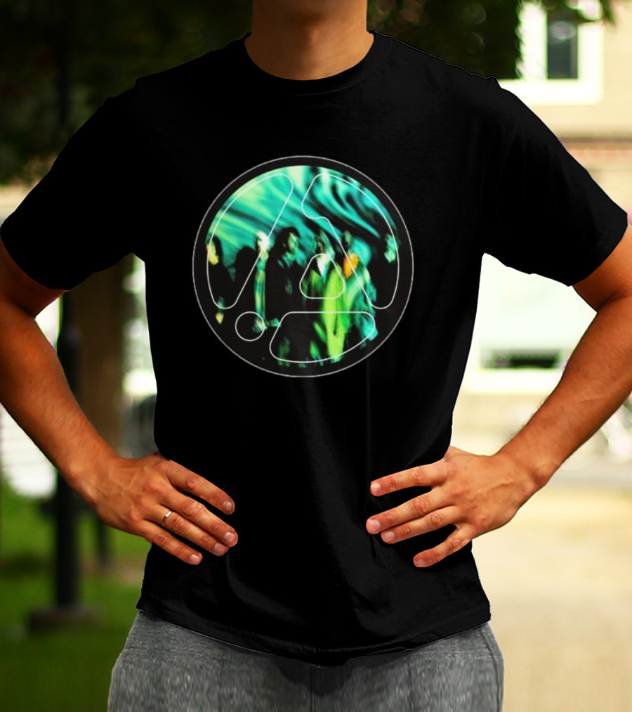 Linkin Park From Zero Framed Green Abstract Circle T-Shirt