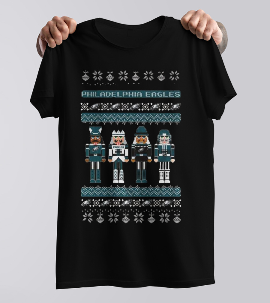 Philadelphia Eagles Nutcracker Holiday Sweater T-Shirt