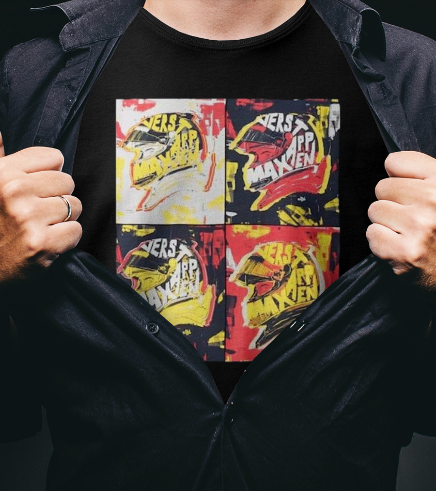 Red Bull Racing Verstappen Pop Art Helmet T-Shirt