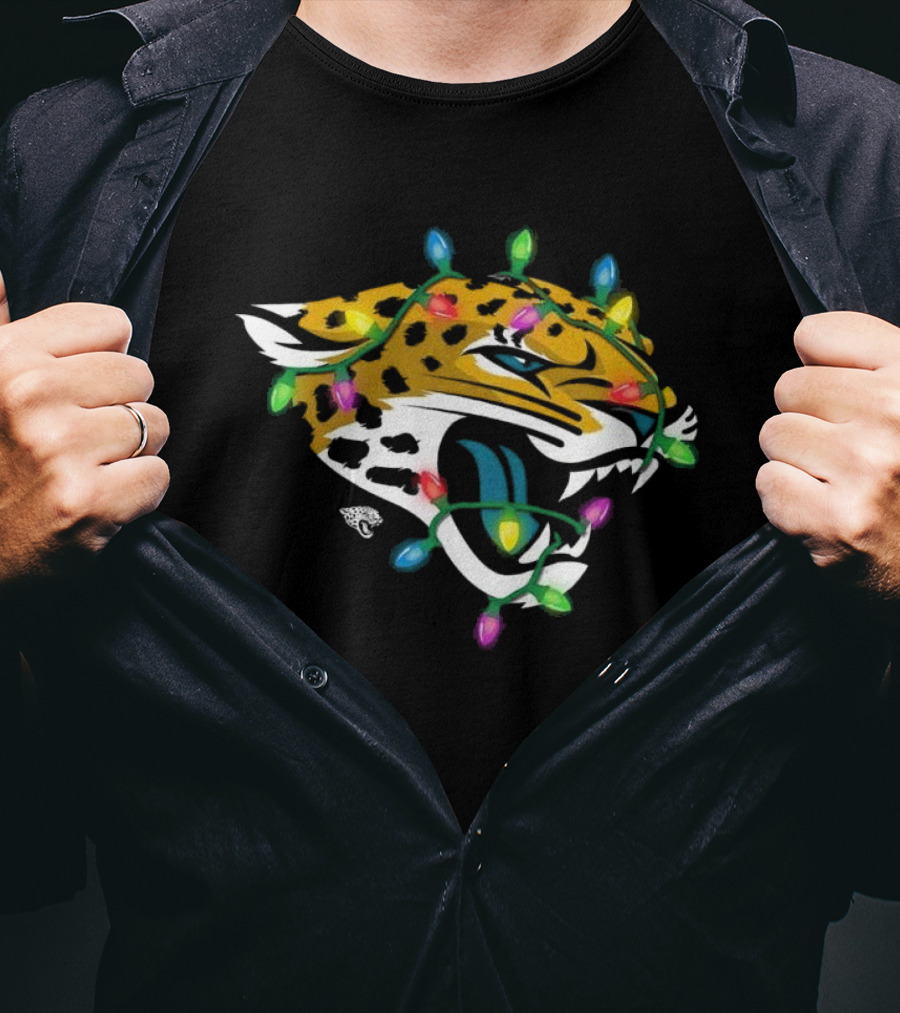 Jacksonville Jaguars Holiday Lights T-Shirt