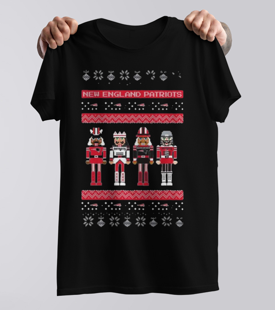New England Patriots Nutcracker Holiday Sweater T-Shirt
