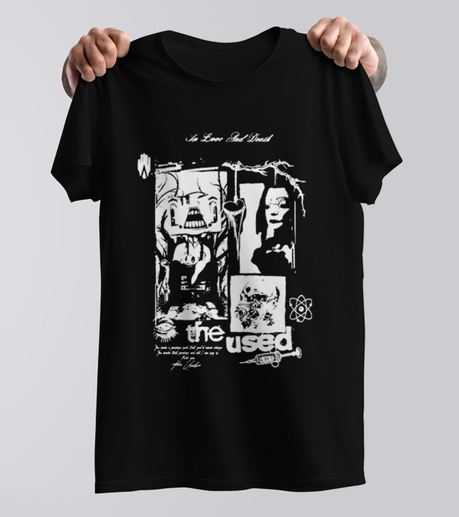 The Used No Love Lost Skull Collage T-Shirt