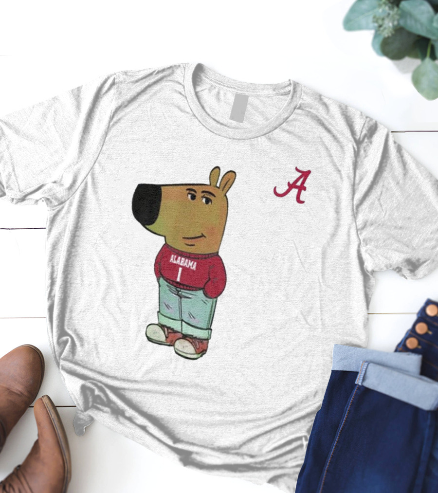 Alabama Crimson Tide Chill Cartoon Character T-Shirt