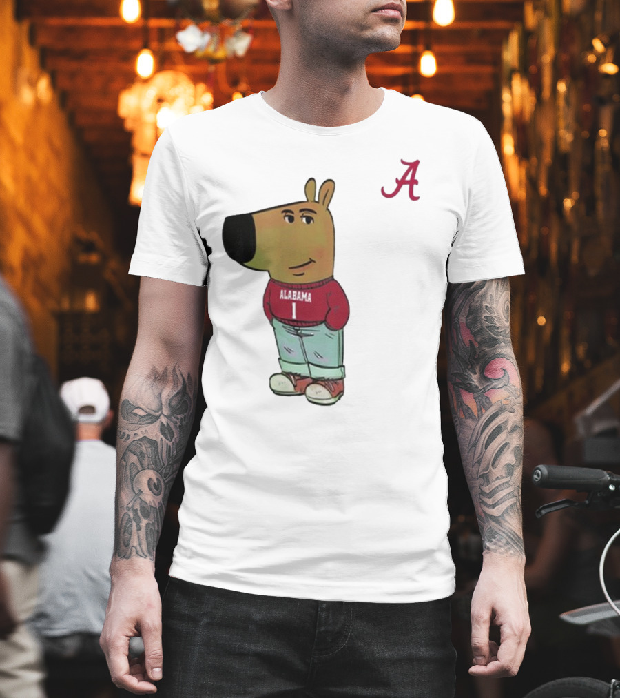 Alabama Crimson Tide Chill Cartoon Character T-Shirt