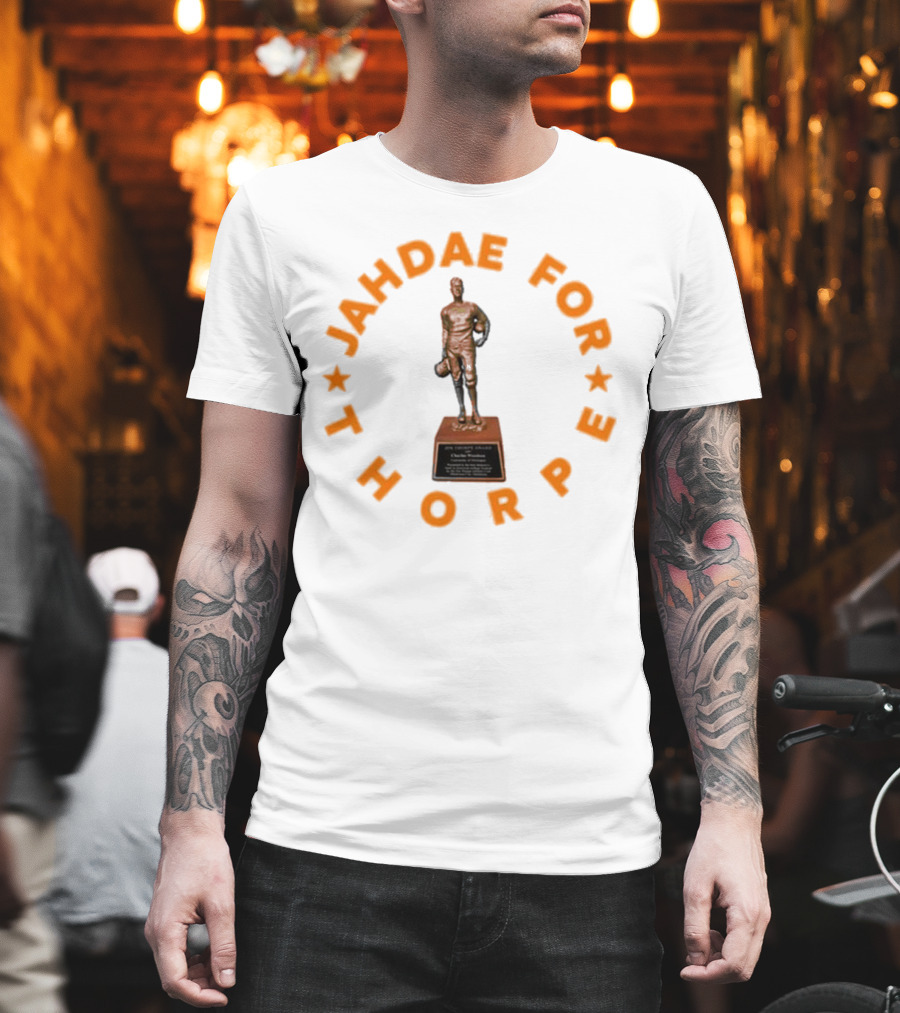 Jahdae For Thorpe Bronze Trophy Tribute Featuring Michael Taaffe T-Shirt