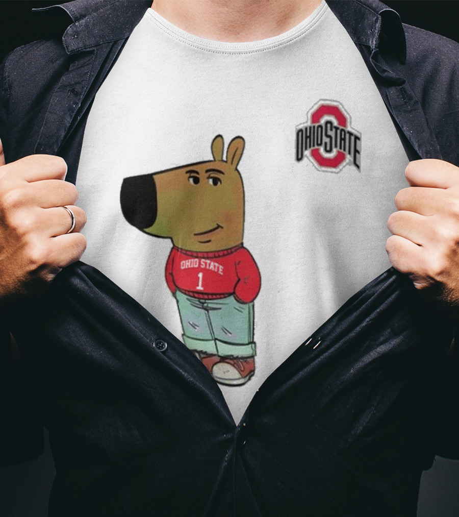 Ohio State Buckeyes Character In Red T-Shirt