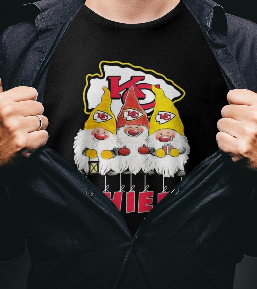 Kansas City Chiefs Gnomes Christmas Chiefs T-Shirt
