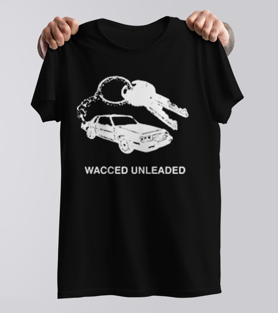 Rjv Collectives Wacced Unleaded Car And Keys T-Shirt
