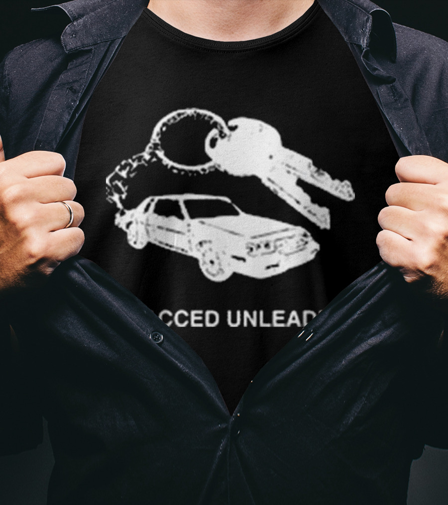 Rjv Collectives Wacced Unleaded Car And Keys T-Shirt