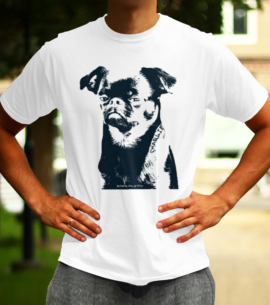 Charlie The Griffon Charlie Face Sketch T-Shirt