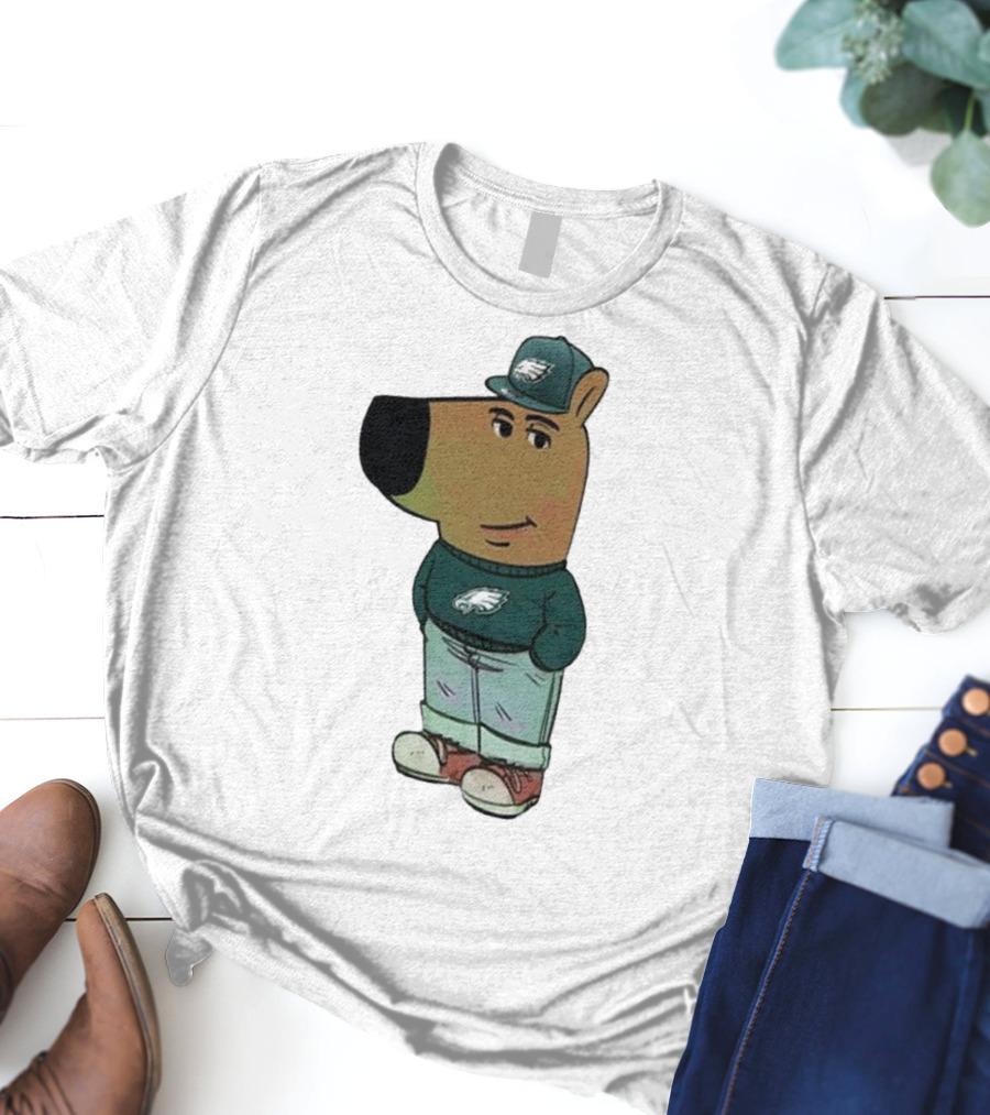 I Am Just A Chill Guy Philadelphia Eagles Character In Hat T-Shirt