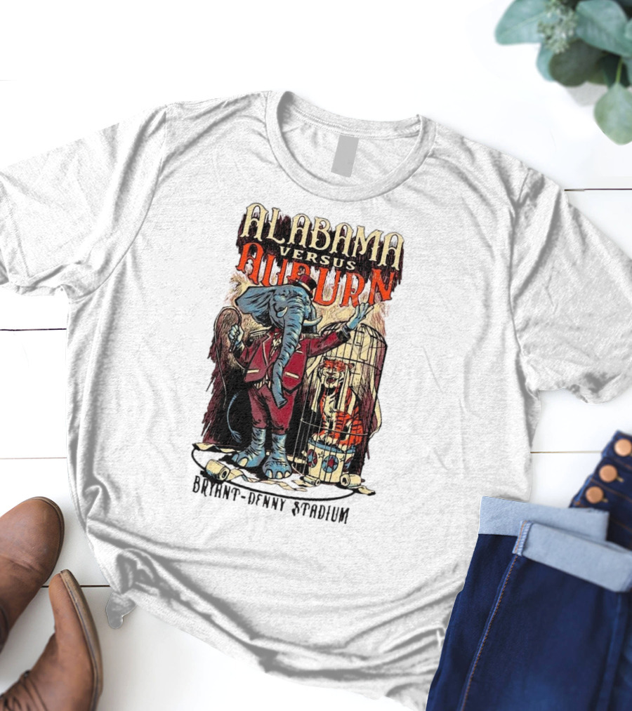 Alabama Versus Auburn Bryant-Denny Stadium Iron Bowl Week T-Shirt