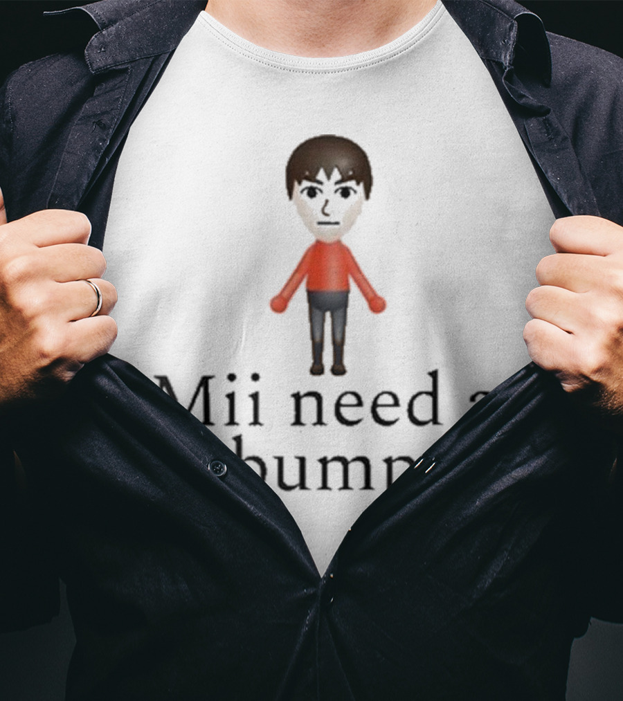 Mii Need A Bump Gaming Avatar Humor T-Shirt