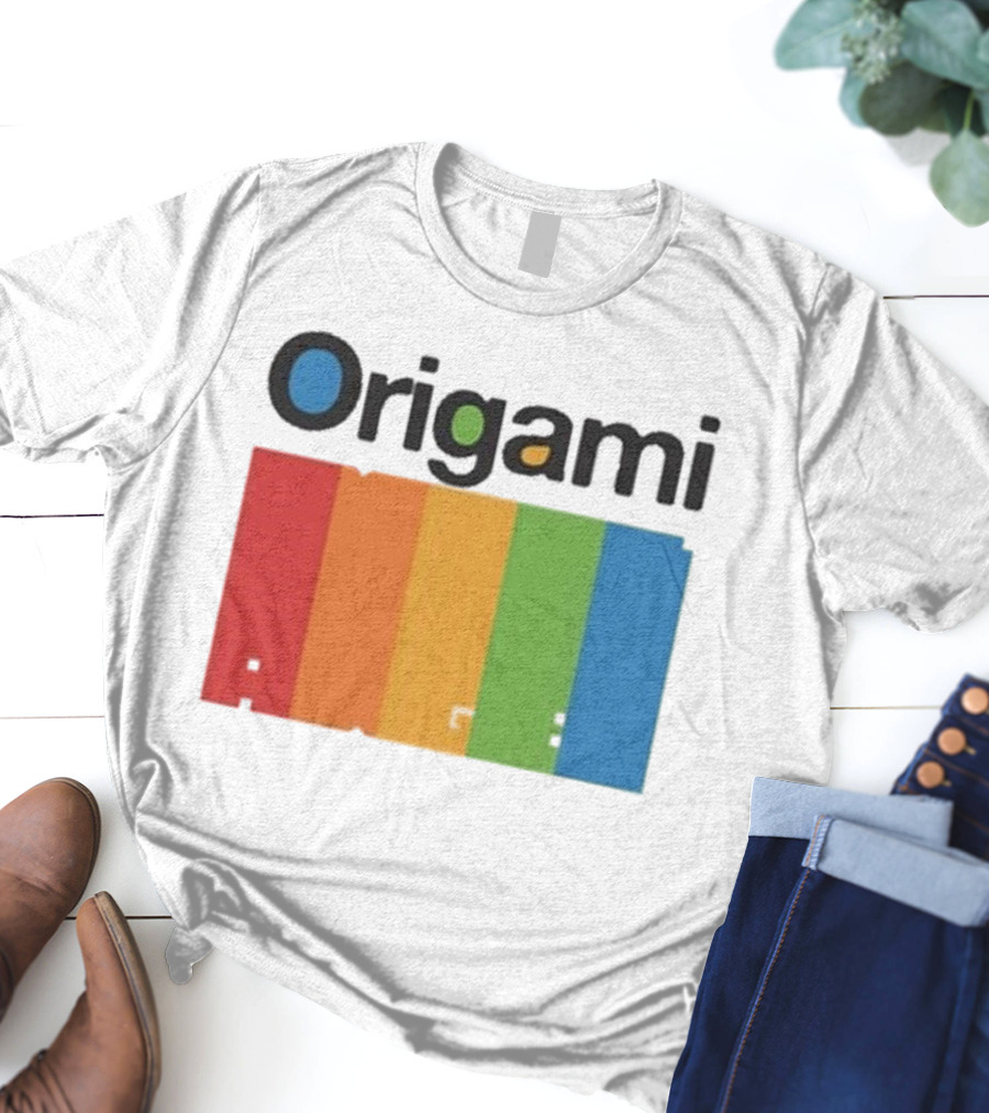 Origami Spectrum Rainbow Blocks T-Shirt