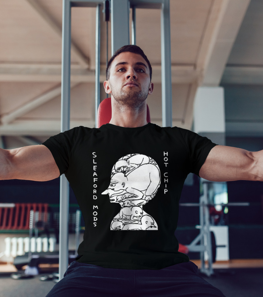 Sleaford Mods Hot Chip Abstract Figure Array T-Shirt