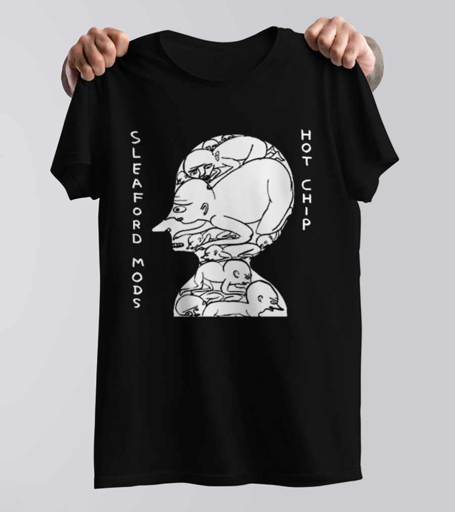 Sleaford Mods Hot Chip Abstract Figure Array T-Shirt