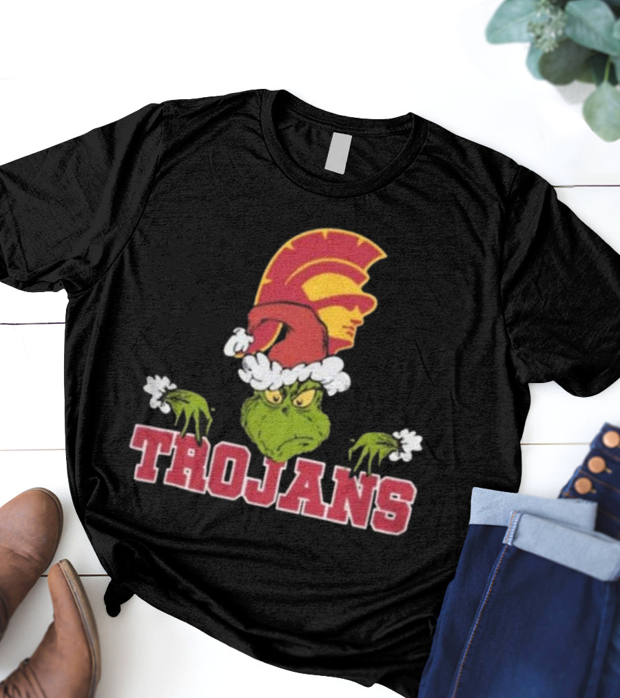 USC Trojans Football Grinch Christmas T-Shirt
